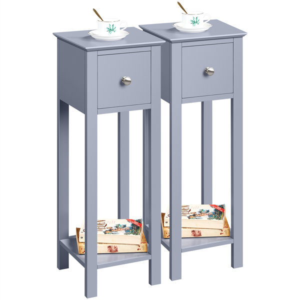 Narrow bedside deals table max 25cm